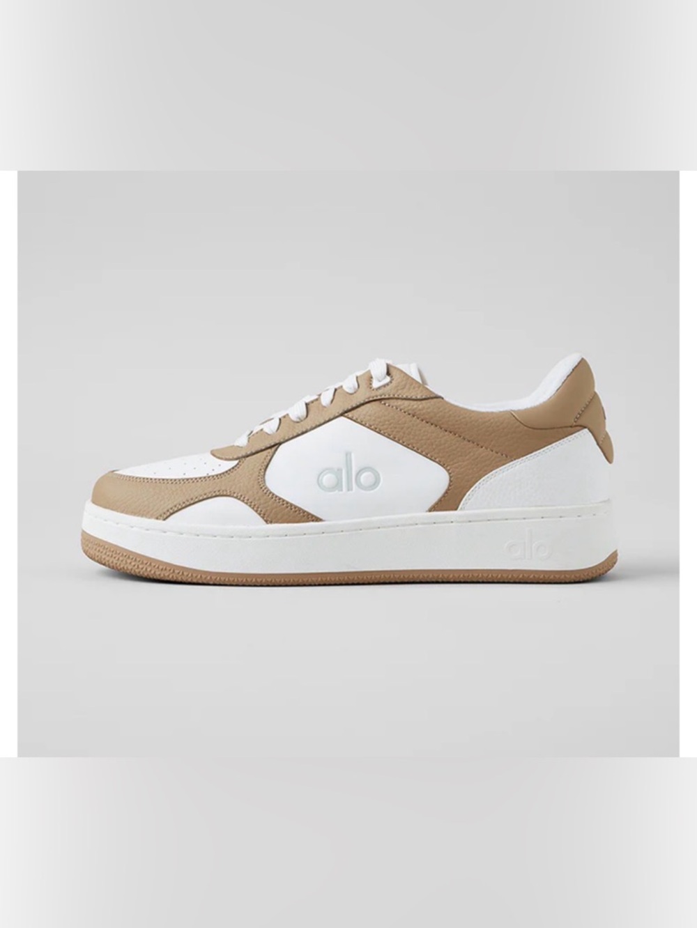 ALO Recovery Mode Sneaker Gravel/White